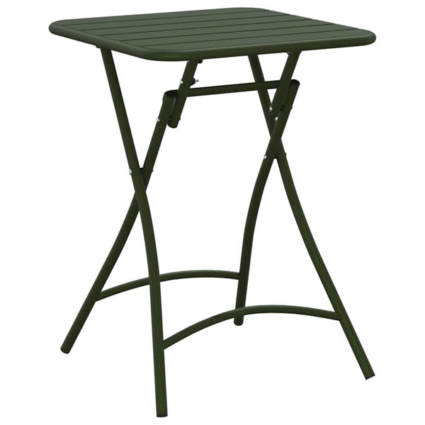 Dunkelgrüner Bistrotisch 55x55 cm