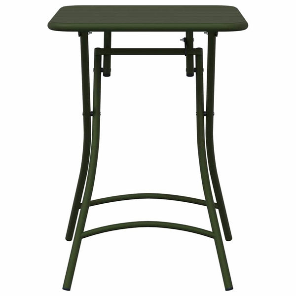 Dunkelgrüner Bistrotisch 55x55 cm