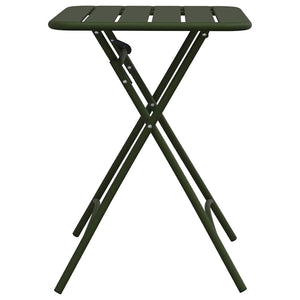 Dunkelgrüner Bistrotisch 55x55 cm