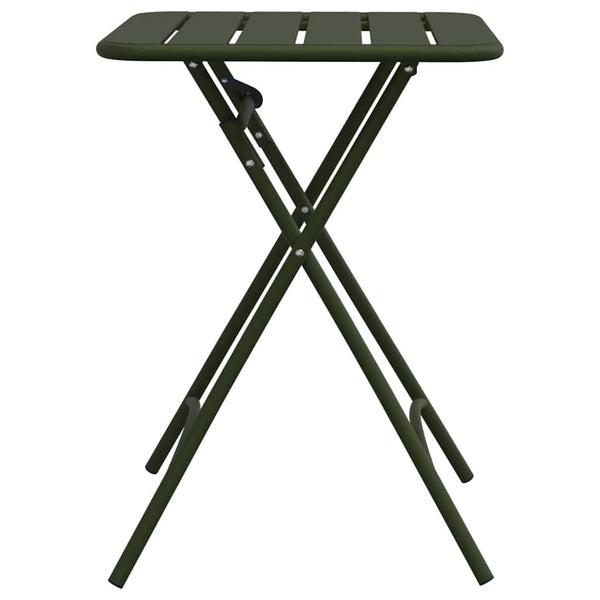 Dunkelgrüner Bistrotisch 55x55 cm