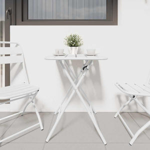 Weißer Bistrotisch für Garten & Terrasse
