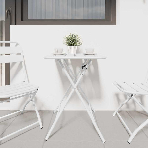 Weißer Bistrotisch für Garten & Terrasse