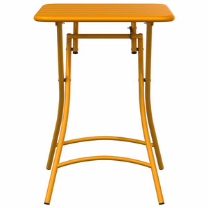 Senfgelber Bistrotisch, 55cm Quadratisch