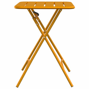 Senfgelber Bistrotisch, 55cm Quadratisch