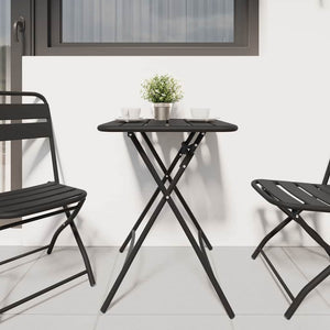 Anthrazit Bistrotisch 55x55cm Klapptisch