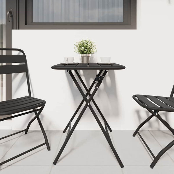 Anthrazit Bistrotisch 55x55cm Klapptisch