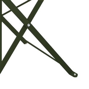 Gartenklappstuhl 2er Set Grün Metall