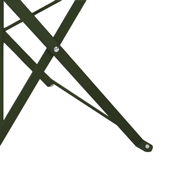 Gartenklappstuhl 2er Set Grün Metall