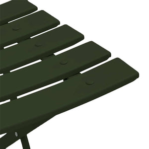 Gartenklappstuhl 2er Set Grün Metall