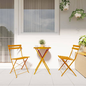 Garten Klappstuhl 2er Set Senfgelb