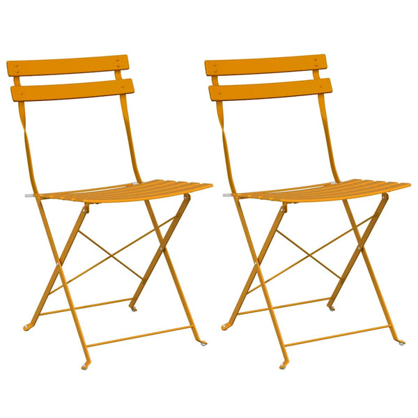 Garten Klappstuhl 2er Set Senfgelb