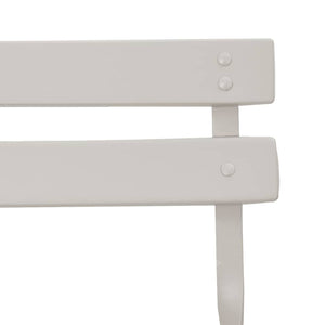 Garten Klappstühle 2er Set Beige Metall