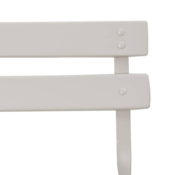 Garten Klappstühle 2er Set Beige Metall