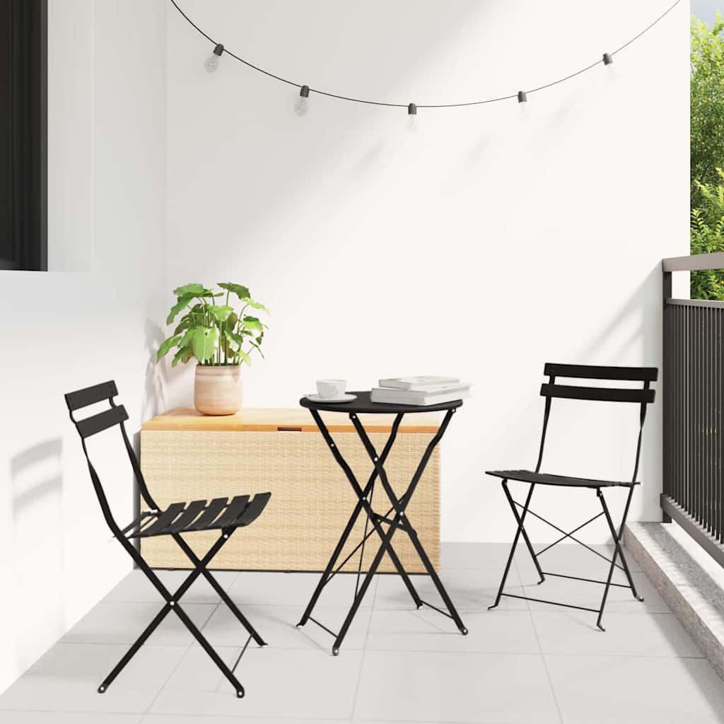 Garten Klappstühle 2er Set Anthrazit