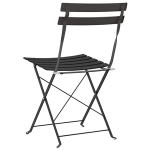 Garten Klappstühle 2er Set Anthrazit