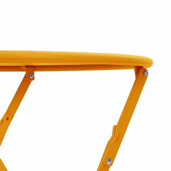 Senfgelber Bistrotisch Ø50cm