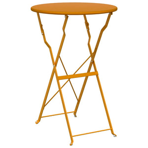 Senfgelber Bistrotisch Ø50cm