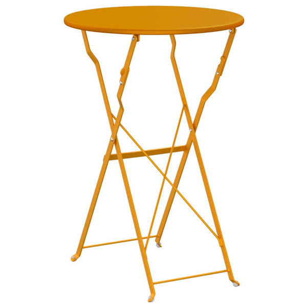 Senfgelber Bistrotisch Ø50cm