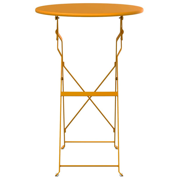 Senfgelber Bistrotisch Ø50cm
