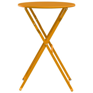 Senfgelber Bistrotisch Ø50cm