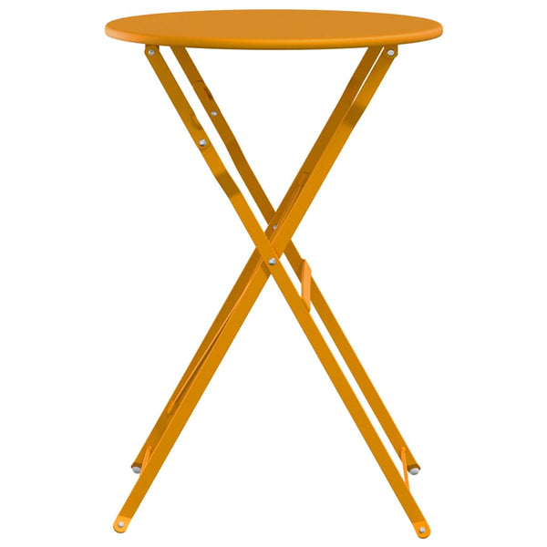 Senfgelber Bistrotisch Ø50cm
