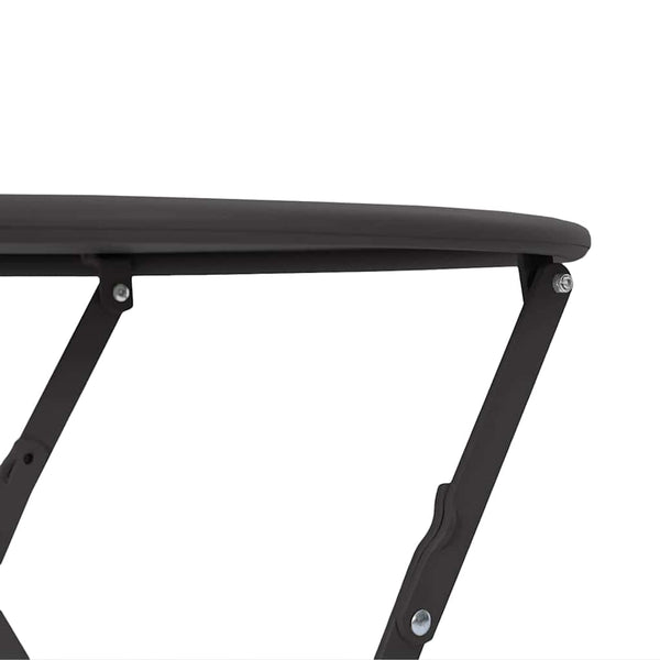 Anthrazit Bistrotisch Ø 50cm Stahl Gartentisch