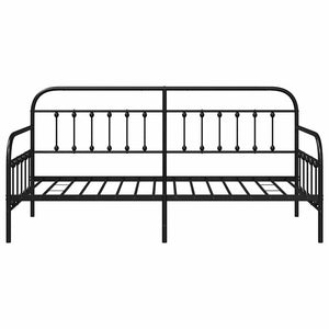 Schwarzes Tagesbettgestell 100x200 cm