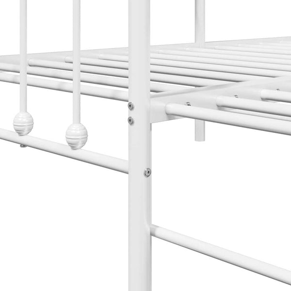 Weißes Tagesbettgestell 80x200 cm