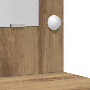 vidaXL Coiffeuse chêne artisan 78,5 x 41 x 135 cm bois d'ingénierie