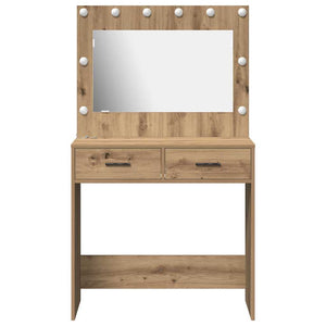 vidaXL Coiffeuse chêne artisan 78,5 x 41 x 135 cm bois d'ingénierie
