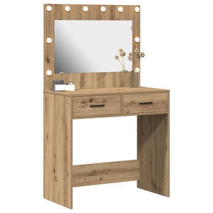 vidaXL Coiffeuse chêne artisan 78,5 x 41 x 135 cm bois d'ingénierie