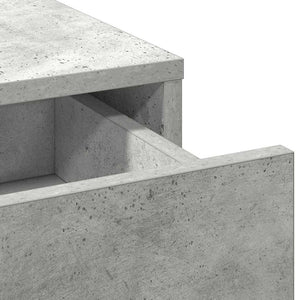 Schminktisch Beton Grau mit LED-Spiegel