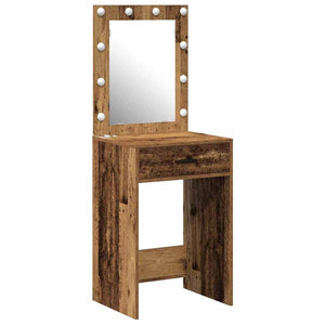Schminktisch mit Spiegel Altholz 50x41x135cm
