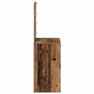 Schminktisch mit Spiegel Altholz 50x41x135cm