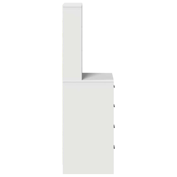 Weißes Hochboard mit Schubladen 40x41x135cm