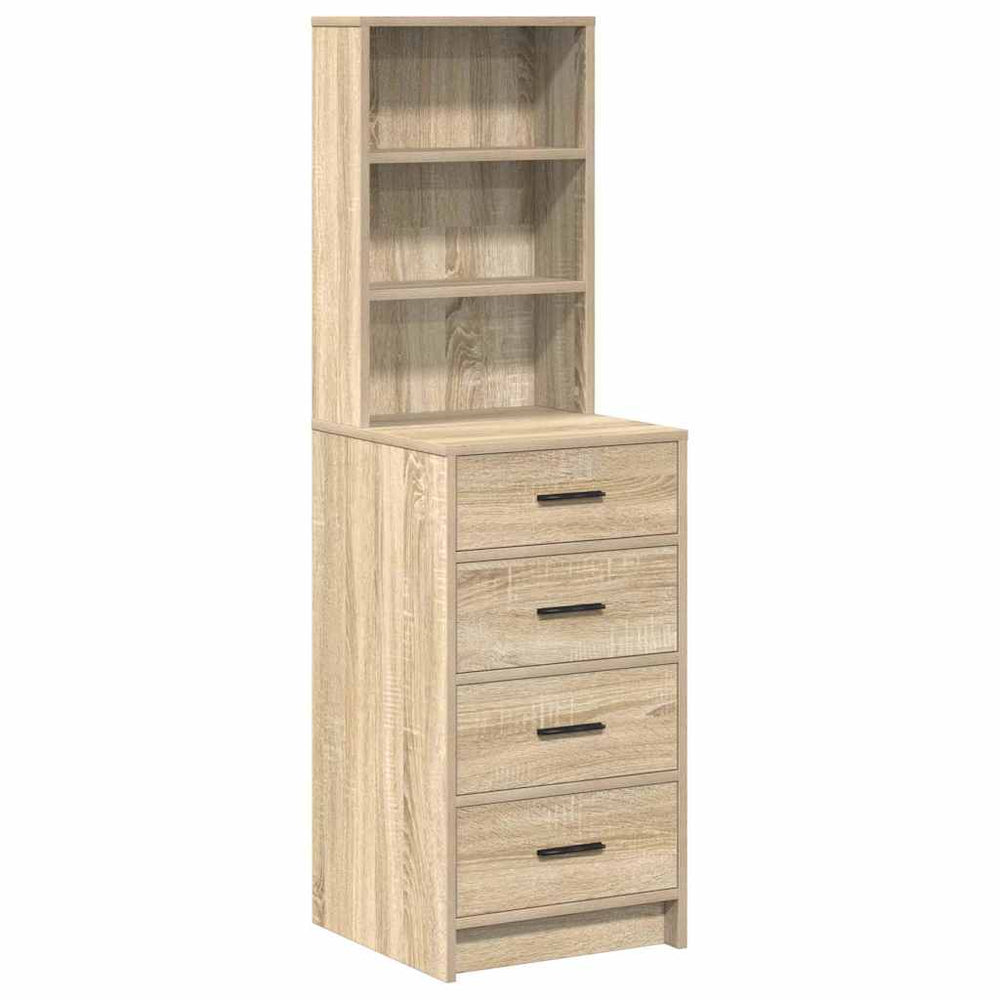 vidaXL Sideboard Sonoma Oak 40 x 41 x 135 cm Engineered Wood
