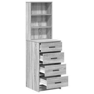 Graues Sonoma Hochboard 40x41x135 cm