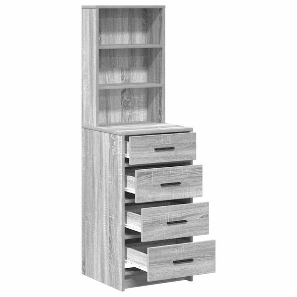 Graues Sonoma Hochboard 40x41x135 cm