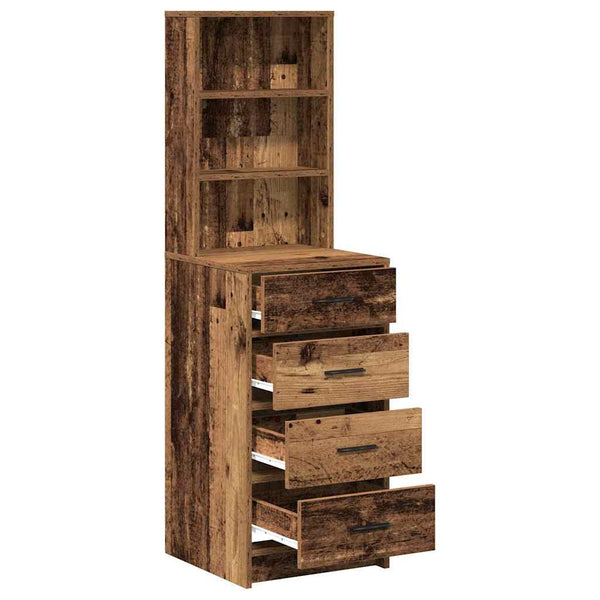 Hochboard Altholz mit Schubladen 135cm