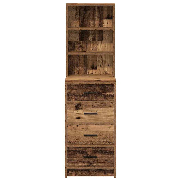 Hochboard Altholz mit Schubladen 135cm