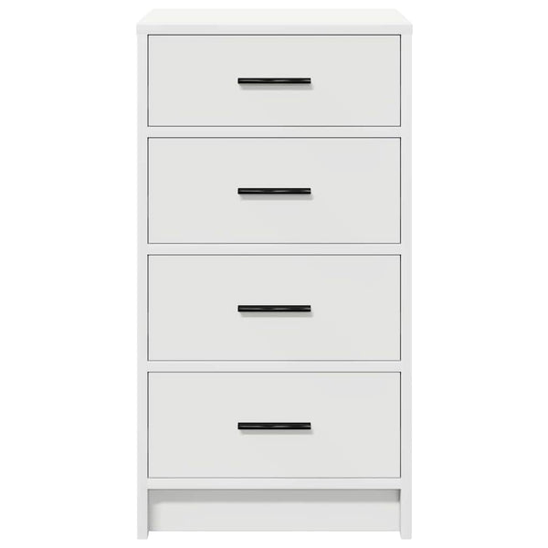 Weißes Sideboard mit Schubladen, 40x75 cm