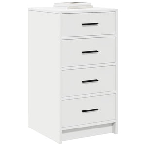 Weißes Sideboard mit Schubladen, 40x75 cm