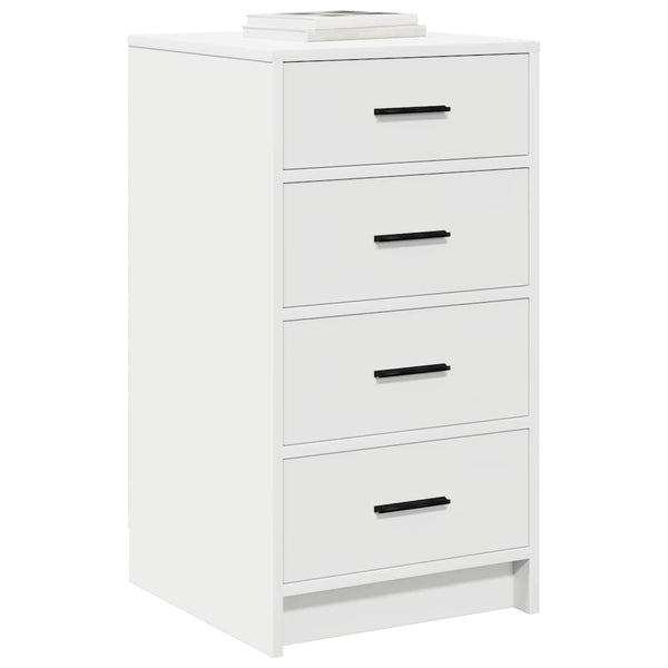 Weißes Sideboard mit Schubladen, 40x75 cm