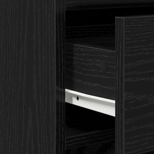 vidaXL Buffet Noir Effet Chêne 40 x 41 x 75 cm Bois d'ingénierie