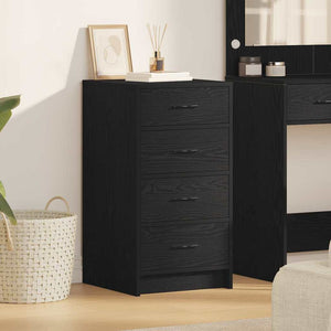 vidaXL Buffet Noir Effet Chêne 40 x 41 x 75 cm Bois d'ingénierie