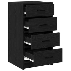 vidaXL Buffet Noir Effet Chêne 40 x 41 x 75 cm Bois d'ingénierie