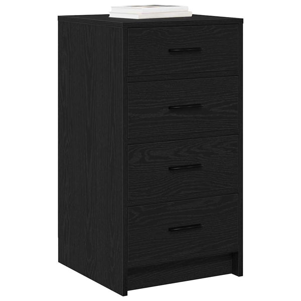 vidaXL Buffet Noir Effet Chêne 40 x 41 x 75 cm Bois d'ingénierie