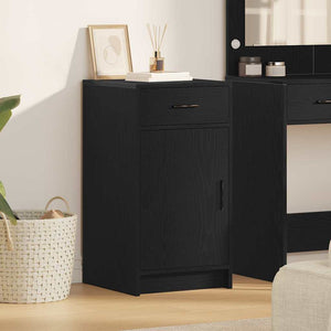Schwarzes Sideboard Eichen-Optik 40x75cm