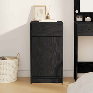 Schwarzes Sideboard Eichen-Optik 40x75cm