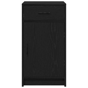 Schwarzes Sideboard Eichen-Optik 40x75cm